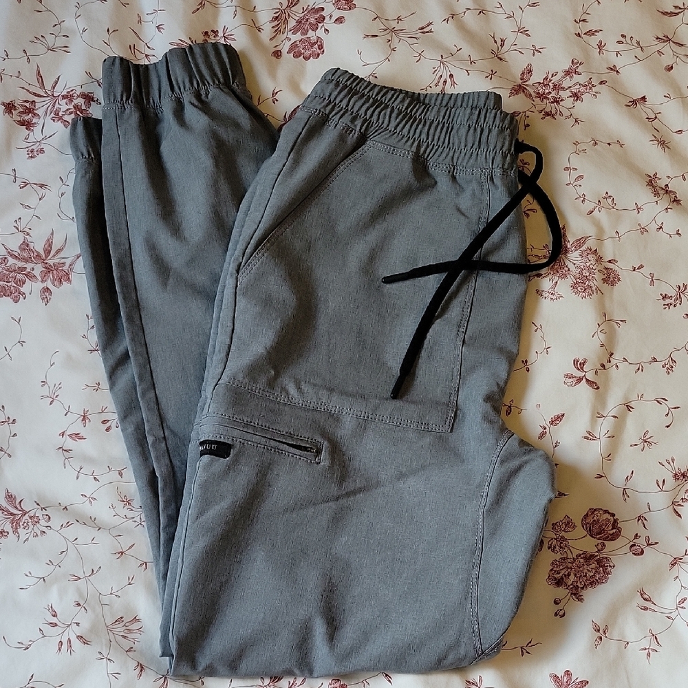 Mens Jaanuu Gray Jogger Scrub Pants
